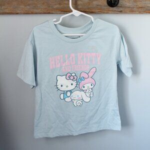 Hello Kitty Size S 6 Light Blue Shirt
